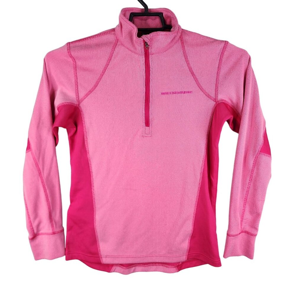 Womens Pink Outfitter Trading Co. Performance Sweatshirt Breckenridge 1/4 Zip L